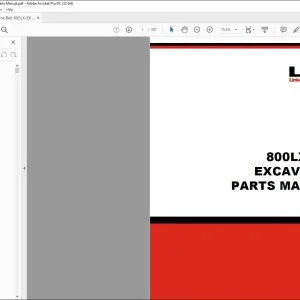 Link Belt 800LX EX Excavator Parts Manual 1029 - PDF DOWNLOAD