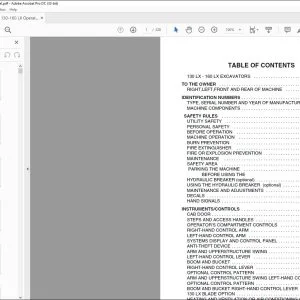 Linkbelt 130-160 LX EXCAVATOR OPERATOR'S MANUAL - PDF DOWNLOAD