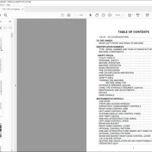 Linkbelt 130 LX - 160 LX EXCAVATORS OPERATOR'S MANUAL - PDF DOWNLOAD
