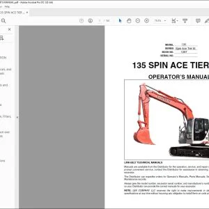 Linkbelt 135 SPIN ACE TIER III OPERATOR’S MANUAL 1207 - PDF DOWNLOAD