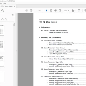 Linkbelt 160 X2 EXCAVATOR SHOP MANUAL (Section 4 & 5) - PDF DOWNLOAD