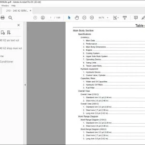 Linkbelt 210-240 X2 EXCAVATOR SERVICE MANUAL - PDF DOWNLOAD