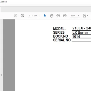 Linkbelt 210LX-240LX EXCAVATOR OPERATOR'S MANUAL 1014 - PDF DOWNLOAD
