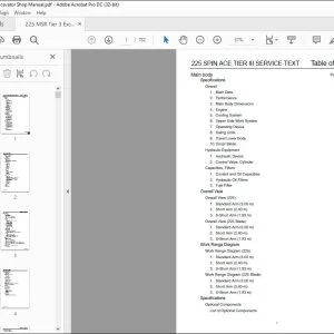 Linkbelt 225 SPIN ACE TIER III EXCAVATOR SHOP MANUAL RST-15-00-001LX - PDF DOWNLOAD