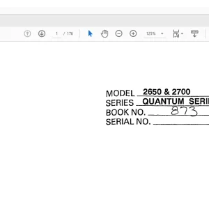 Linkbelt 2650 & 2700 QUANTUM SERIES EXCAVATOR OPERATOR'S MANUAL WDL1502-1E(873) - PDF DOWNLOAD