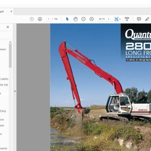 Linkbelt 2800 QUANTUM SERIES EXCAVATOR LONG FRONT SPECIFICATION OPERATOR'S MANUAL  - PDF DOWNLOAD