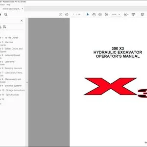 Linkbelt 300 X3 HYDRAULIC EXCAVATOR OPERATOR'S MANUAL 2155 - PDF DOWNLOAD