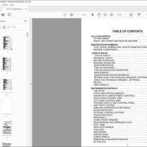 Linkbelt 330 LX EXCAVATOR OPERATOR'S MANUAL - PDF DOWNLOAD