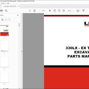 Linkbelt 330LX - EX TIER 3 EXCAVATOR PARTS MANUAL 1119 - PDF DOWNLOAD