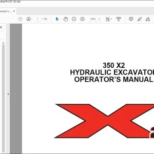 Linkbelt 350 X2 HYDRAULIC EXCAVATOR OPERATOR'S MANUAL 2108 - PDF DOWNLOAD