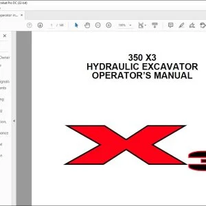 Linkbelt 350 X3 HYDRAULIC EXCAVATOR OPERATOR'S MANUAL 2156 - PDF DOWNLOAD