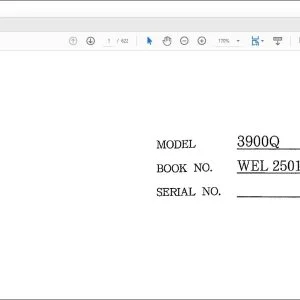 Linkbelt 3900Q QUANTUM SERIES EXCAVATOR SHOP MANUAL WEL2501-0E - PDF DOWNLOAD
