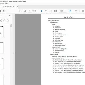 Linkbelt 460 X2 EXCAVATOR SHOP MANUAL TST-00-00-012LX - PDF DOWNLOAD