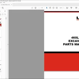 Linkbelt 460LX - EX Excavator Parts Manual - PDF DOWNLOAD