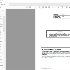 Linkbelt 6000 Q EXCAVATOR OPERATOR'S MANUAL 834 - PDF DOWNLOAD