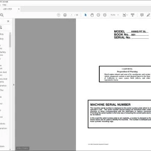 Linkbelt 6000Q RT SL EXCAVATOR OPERATOR'S MANUAL 901 - PDF DOWNLOAD