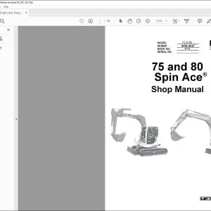 Linkbelt 75 and 80 Spin Ace® Shop Manual 1111 - PDF DOWNLOAD