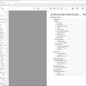 Linkbelt 80 SPIN ACE TIER III SERVICE TEXT MANUAL - PDF DOWNLOAD