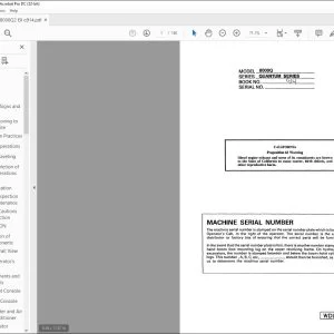 Linkbelt 8000Q QUANTUM SERIES EXCAVATOR OPERATOR'S MANUAL WDL8001-0E - PDF DOWNLOAD