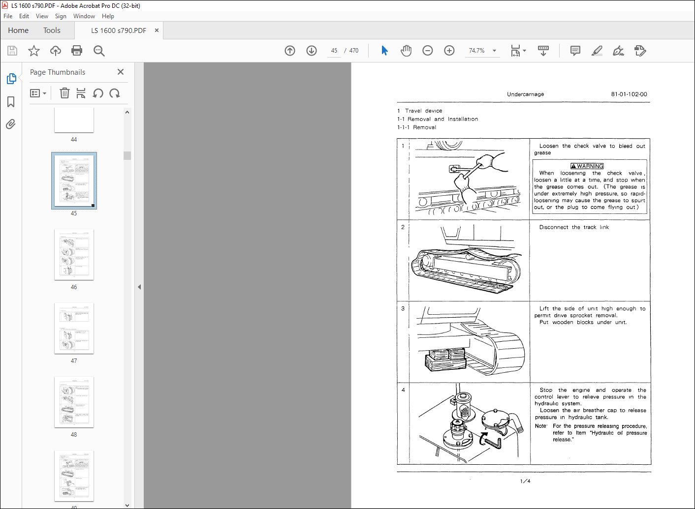 Linkbelt LS-1600 C SERIES II OPERATOR'S MANUAL 790 - PDF DOWNLOAD ...