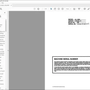 Linkbelt LS-2650 C SERIES II SHOP MANUAL 780 - PDF DOWNLOAD