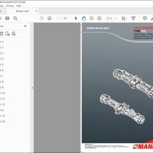 Manitou AXLE ASSEMBLY TYPE 212 Repair Manual 547983 - PDF DOWNLOAD