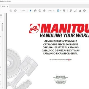 Manitou CD15P CD18P CD20P CD25P CD30P CD35P CG15P CG18P CG20P CG25P CG30P CG35P Parts Catalogue Manual - PDF DOWNLOAD