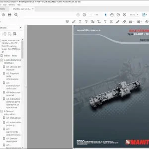 Manitou Carraro Axle Type 26.20M + TB172 Repair Manual 647438IT - PDF DOWNLOAD