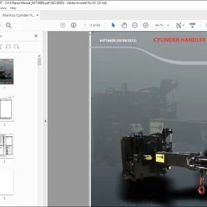 Manitou Cylinder Handler 4T - CH 4 Repair Manual 647166 - PDF DOWNLOAD