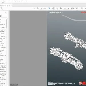 Manitou DANA Axle Type 112 Repair Manual 647013 - PDF DOWNLOAD