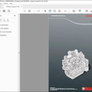 Manitou ENGINE V3307 EURO 3 Repair Manual 647044 - PDF DOWNLOAD