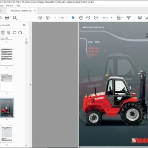 Manitou Forklift M-X 30-2/4 M-X 50-2/4 M-X 70-2 SERIE 3-EURO 3 Repair Manual 647435 - PDF DOWNLOAD