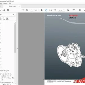 Manitou GEAR BOX SERIE C+ Repair manual 647020EN - PDF DOWNLOAD