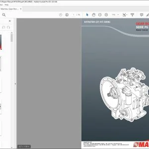 Manitou Gear Box Serie PG 115 Repair Manual 647027EN - PDF DOWNLOAD