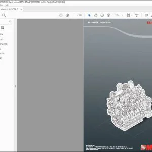 Manitou KUBOTA Engine V3307 EURO 3 Repair Manual 647044 - PDF DOWNLOAD