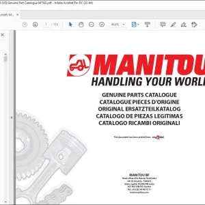 Manitou ME 318 48V S3 ME 318 48V S3 US ME 320 48V S3 US ME 315 48V S3 ME 316 48V S3 ME 316 48V S3 US ME 315 48V S3 US ME 320 48V S3 Parts Manual
