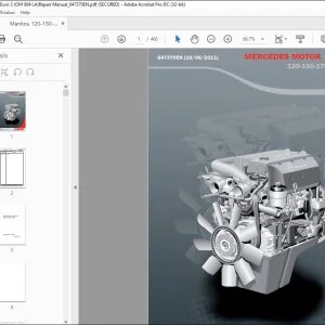 Manitou MERCEDES MOTOR 120-150-175 cv Euro 3 (OM 904 LA)Repair Manual 647370 - PDF DOWNLOAD