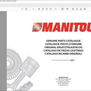 Manitou MHT 10120 L EVOLUTION E3 Parts Catalogue Manual 648588 - PDF DOWNLOAD
