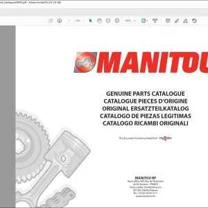 Manitou MHT 10120 L TURBO SERIE M MOTEUR MERCEDES E3 Parts Catalogue Manual - PDF DOWNLOAD