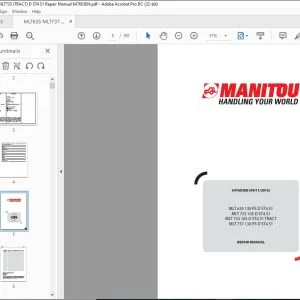 Manitou MLT 635 130 PS D ST4 S1 MLT 733 105 D ST4 S1 MLT 733 105 D ST4 S1 TRACT MLT 737 130 PS D ST4 S1 Repair Manual 647603EN - PDF DOWNLOAD