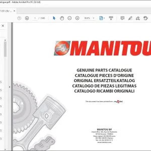 Manitou MLT 735 120 LSU S5 E3 MLT 735 120 LSU POWERSHIFT S5 E3 MLT 735 TURBO LSU S5 E3 Genuine Parts Catalogue Manual 784497mod - PDF DOWNLOAD