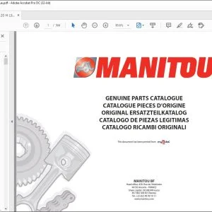 Manitou MLT 741 120 HLSU MLT 940 120 HLSU Genuine Parts Catalogue Manual 648344 - PDF DOWNLOAD