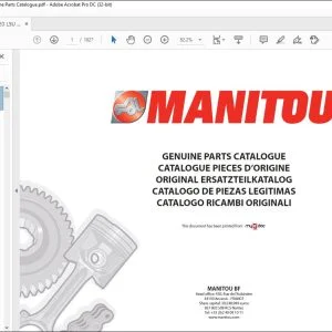 Manitou MLT 741 120 LSU S5 E3 MLT 741 120 LSU POWERSHIFT S5 E3 Genuine Parts Catalogue Manual 647056 - PDF DOWNLOAD