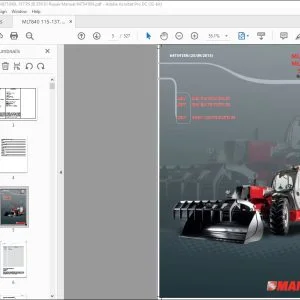 Manitou MLT 840 115 PS JD ST4 S1 MLT 840 137 PS JD ST4 S1 MLT 1040 L 137 PS JD ST4 S1 Repair Manual 647541 - PDF DOWNLOAD
