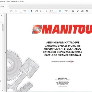 Manitou MLT 845 120 LSU S3-E3 MLT 940 L 120 LSU S3-E3 Maniscopic Parts Catalogue Manual - PDF DOWNLOAD