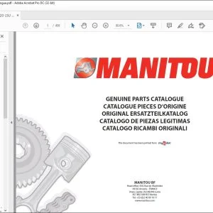 Manitou MLT 845 120 LSU S4-E3 Genuine Parts Catalogue Manual 647088 - PDF DOWNLOAD