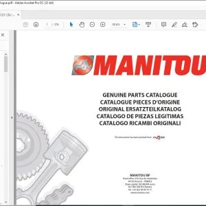 Manitou MLT-X 75 120 LSU S.6-E3 Genuine Parts Catalogue Manual 307765MOD - PDF DOWNLOAD