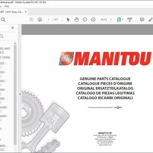 Manitou MRT 1440 400 EASY MOT 1104D 44T E3 Parts Manual 648571 - PDF DOWNLOAD
