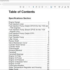 Manitou MSI 40 H S1 E2, MSI 50 H S1 E2 I. C. Engine Repair Manual - PDF DOWNLOAD