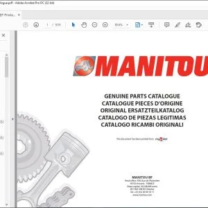 Manitou MT 1440 PRIVILEGE MT 1440 EP PRIVILEGE MT 1840 PRIVILEGE MT 1840 EP PRIVILEGE Genuine Parts Catalogue Manual 547958 - PDF DOWNLOAD